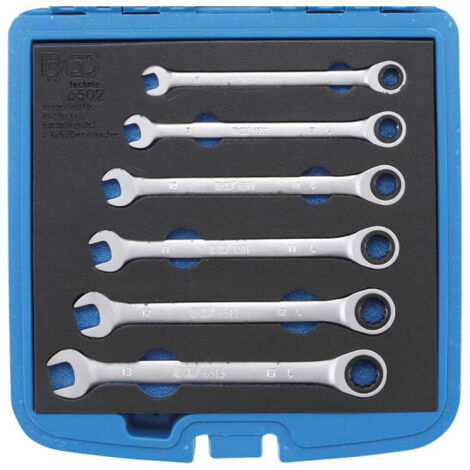 Serie di chiavi combinate a cricchetto 8 - 13 mm 6 pz. (1/2)