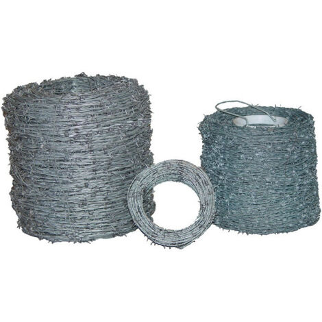 Filo spinato, acciaio, avvolto sciolto, spessore filo 1,7 mm, galv.