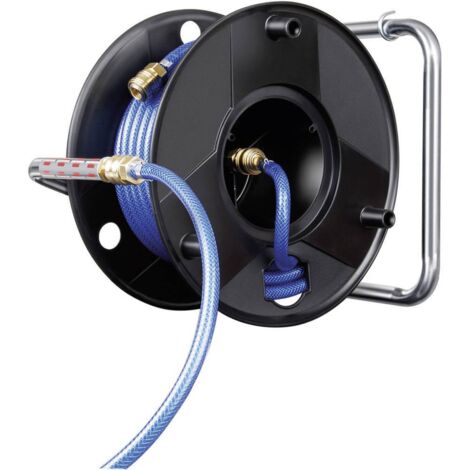 Avvolgitubo per aria compressa Brennenstuhl, 20 m, tubo flessibile - Ø 6/12 mm, raccordo antitorsione DIN - 1127010 (1/2)
