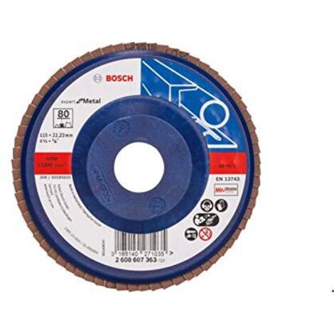 Bosch 2608607351 (2 608 607 351) - Disco abrasivo 115 mm, 22,23 mm, 80, U/min (1/4)