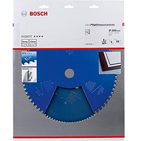 Lama per sega circolare Bosch Expert per laminati ad alta pressione, per troncatrici e seghe troncatrici composte, 300 x 30 x 3,2 mm, codice articolo 96 - 2608644362 (1/4)
