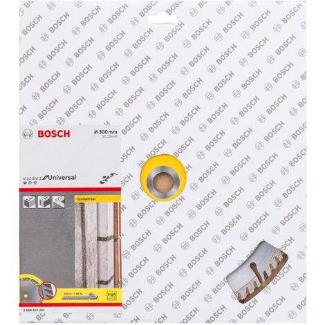 Disco da taglio diamantato universale Bosch Professional da 300 x 22,23 mm, per materiali multipli (cemento, mattoni, pietra), con spessore di 3,3 mm e foro da 10 mm (1/5)