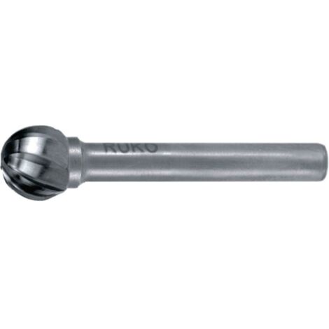 Fresa in metallo duro RUKO KUD Ø 12 mm, lunghezza testa 11 mm, gambo Ø 6 mm, dentata, in alluminio - 116044A (1/4)