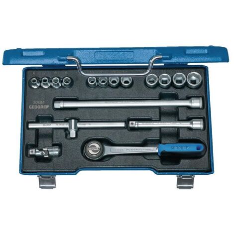 Set di chiavi a bussola 30 GMU-3 17 pezzi, 3/8 di pollice, 6-19 mm, Z.72 6KT (1/4)