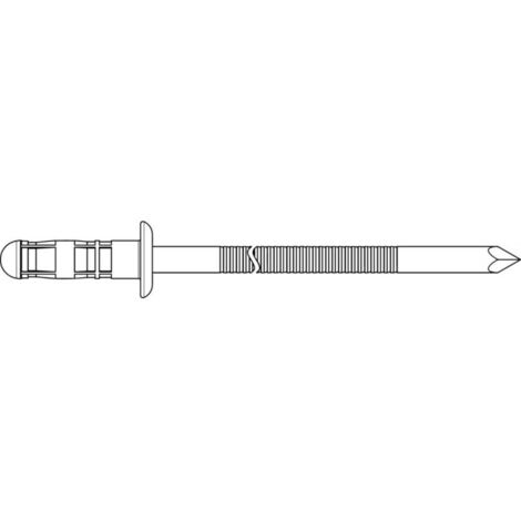 Rivet Alu / Acciaio Tondo Flachkopf 4,8X16,0 Gesipa (A 500) (1/5)