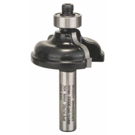 Fresa per profili Bosch A 8 mm R1 4,8 mm B 11,2 mm L 14,3 mm G 57 mm - 2608628393 (1/4)