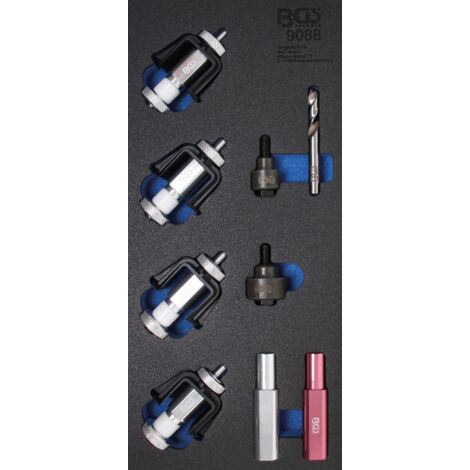 BGS Carrello attrezzi inserto 1/3: Kit utensili di montaggio per supporti sensori di parcheggio - 9088 (1/3)