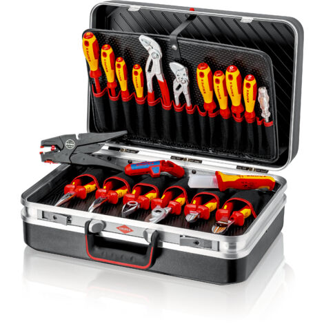 KNIPEX 00 21 20 Valigia portautensili "Vision24" Elettro 20 pezzi 180 mm