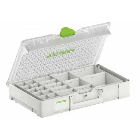 Festool – Systainer³ organizer 20 scompartimenti per minuteria – Coperchio trasparente – Compatibile con sistemi di trasporto – 204856 (1/5)