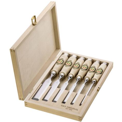 Kirschen set scalpelli  1101 HK 6 pz in cassetta di legno