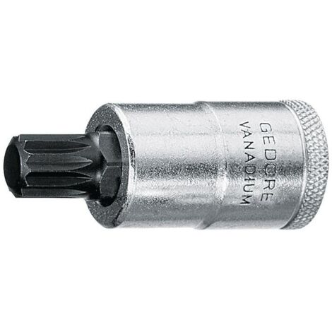 Inserto per chiave a bussola Gedore INX 19 1/2″ con scanalatura interna M10 100 mm - 6159510 (1/4)