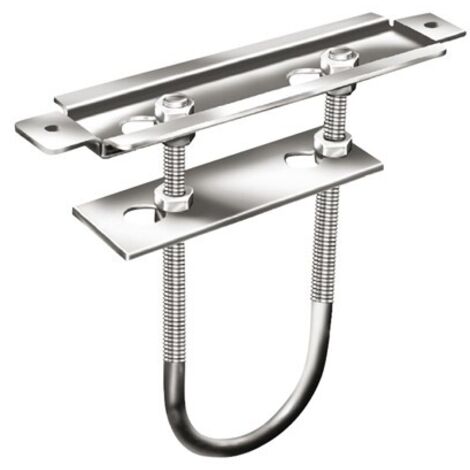 Console radiatore L.190mm P.45mm Sp.1,5mm STA blu verniciato bianco (1/3)