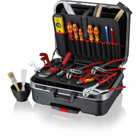 KNIPEX 00 21 06 HK S Valigia portautensili "BIG Basic Move" Sanitari 31 pezzi 515 mm (1/4)