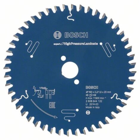 Lama per sega circolare Bosch Expert per laminati ad alta pressione per seghe da banco 250 x 30 x 2,8 mm 80 - 2608644359 (1/4)
