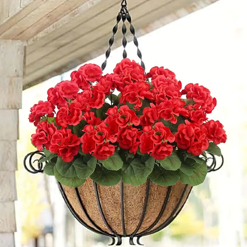 Grand géranium artificiel rouge 41 cm - Géraniums artificiels Grand géranium artificiel rouge 41 cm - Géraniums artificiels