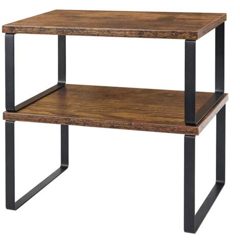 Étagère à épices simple et élégante, s'accorde avec tous les styles de décoration, facile à installer au quotidien (marron foncé) (1/5)