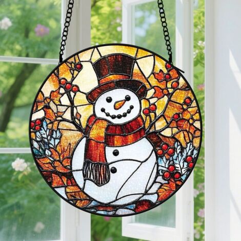 Capteur de soleil en vitrail - décoration spirituelle 15cm (1/4)