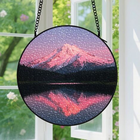 Capteur de soleil en vitrail - décoration spirituelle 20cm (1/4)