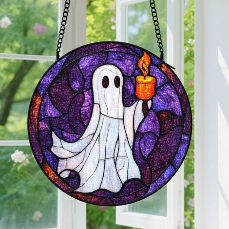 Capteur de soleil en vitrail - décoration spirituelle 15cm (1/4)