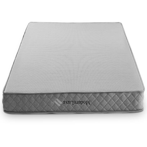 Matelas en mousse chaude pour orthopédie, dimensions 140x200 cm. Le matelas est doté d’un moteur de ressorts en 7 zones. Sa résistance est de classe H3 (moyenne). (1/5)