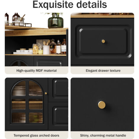 Armoire pivotante sur 360°, simple et moderne. Conçue pour être utilisée dans les chambres à coucher, les salons ou les salles à manger. Elle comprend 2 tiroirs, (1/5)