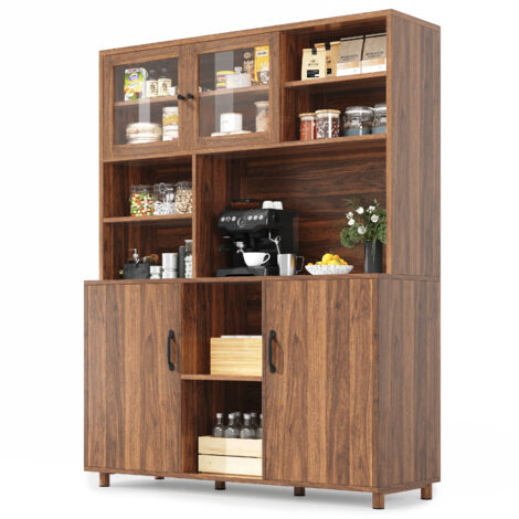 Armoires pour le salon (taille : 140×40×185 cm), armoire de cuisine, armoire de salle à manger. Des armoires équipées d’éclairage LED. Les portes des armoires sont dotées d’un espace (1/5)