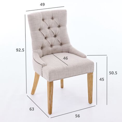 Fauteuil en tissu avec pieds en métal et boutons décoratifs. Fauteuil muni de coussinets réglables. Design moderne. Set de deux pièces. (1/5)