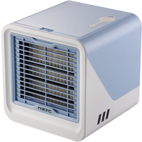 Mini climatiseur domestique, petit climatiseur de bureau portable, climatiseur de dortoir, sur secteur, bleu