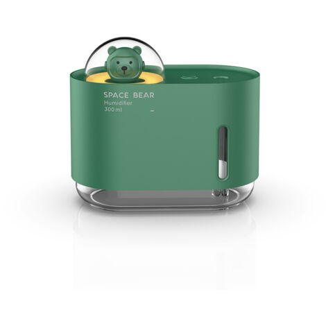 Mini petit humidificateur de 300ML, petit humidificateur pour le bureau de la chambre à coucher, vert,12068107mm (1/4)