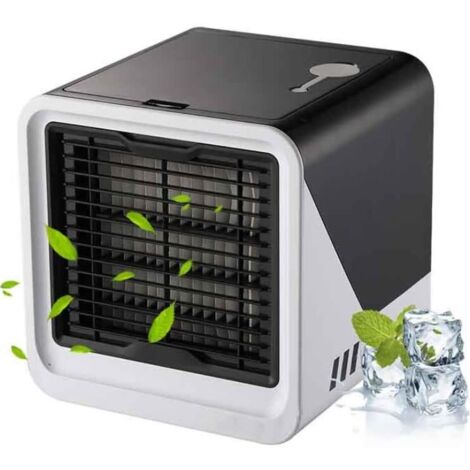 Rafraîchisseur d'air portable pour le camping, ventilateur à trois vitesses, mini-rafraîchisseur d'air, alimentation USB. Ventilateur pratique. (1/5)