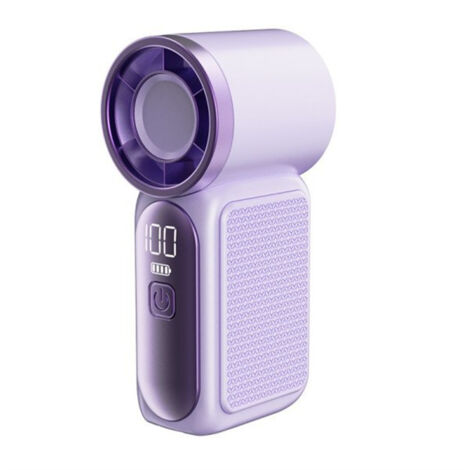 Mini ventilateur portable, ventilateur haute vitesse, compact et portable, vitesse de ventilation réglable (Violet) (1/5)