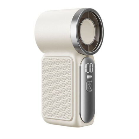 Mini ventilateur portable, petit ventilateur compact, ventilateur de bureau, ventilateur d'extérieur, ventilateur turbo portable — Idéal pour les trajets quotidiens et les voyages (Blanc) (1/5)