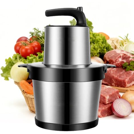 Hachoir alimentaire 1000 W, hachoir à viande robuste en acier inoxydable, robot de cuisine pour mélanger et hacher (1/5)