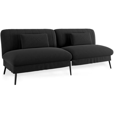 Canapé-lit pliable, canapé pliant multifonctionnel pour salon et petits espaces, lit pliant (noir) (1/5)