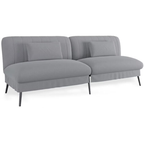 Canapé pliant moderne, canapé pliant gain de place idéal pour chambre d'amis et bureau, canapé-lit (gris) (1/5)