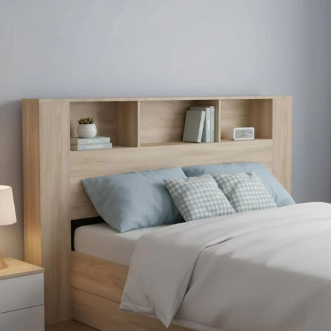 Table de chevet polyvalente avec rangement, idéale pour organiser votre chambre. Étagère ouverte. (1/5)