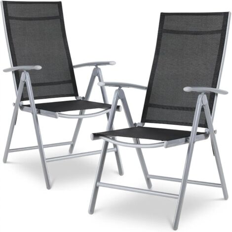 Chaise de camping d'extérieur avec dossier réglable, chaise longue respirante et confortable, chaise de jardin anti-poussière (1/5)