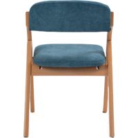 Chaises pliant avec assises rembourrées. En bois, pouvant être empilées. Set de 2 chaises. Une autre chaise peut être utilisée pour les invités, ou lors des réceptions de mariage et pique-niques.