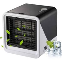 Rafraîchisseur d'air portable pour le camping, ventilateur à trois vitesses, mini-rafraîchisseur d'air, alimentation USB. Ventilateur pratique.