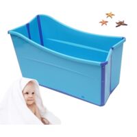 Baignoire antibactérienne portable, grande baignoire antidérapante, baignoire pliante avec tuyau de vidange