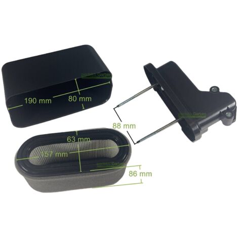 Boîtier de filtre à air + filtre à air pour moteur Loncin LC1P90F / 180020633-T381 (1/5)