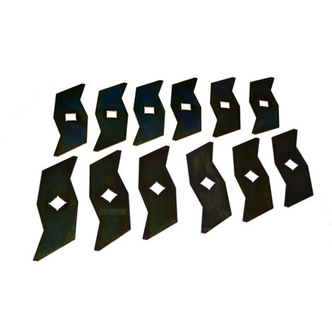 12 X 15,5 CM lame de scarificateur pour AL-KO 360 VBS 380 VBS. Sunline 360 VE, Turbo Silent (1/4)