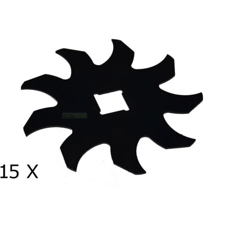 15 X 14,9 CM lame de scarificateur pour Sabo 38EV, 38BV / John Deere D38R / SA16495, 636.280.014 (1/3)
