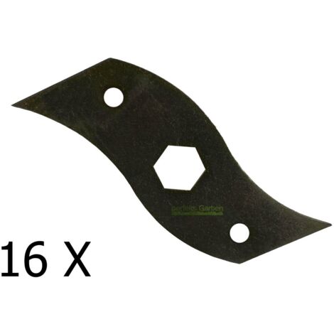 16 X 15 CM lame de scarificateur pour Husqvarna MA. RI. NA MX S 390 B H E 5312137-51 (1/4)