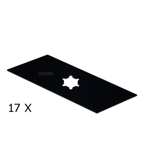 17 X 16,6 CM lame de scarificateur pour Rasant 40VE 40VB / 00185732 / 110.000.067 (1/4)