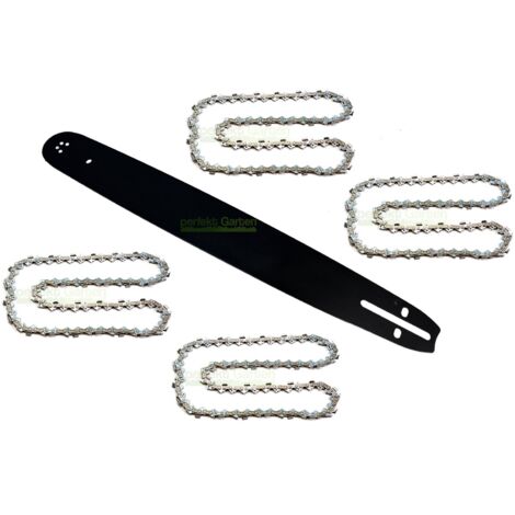 50 cm 1,5 mm 0,325" 76 MLN guide-chaîne + 4 X chaîne pour Garden MASTER GM-06027 AW-CS5200 (1/4)
