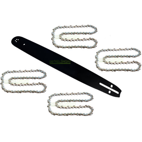 50 cm 1,5 mm 0,325" 76 MLN guide-chaîne + 4 X chaîne pour Timbertech, Chain Saw 5200 (1/5)