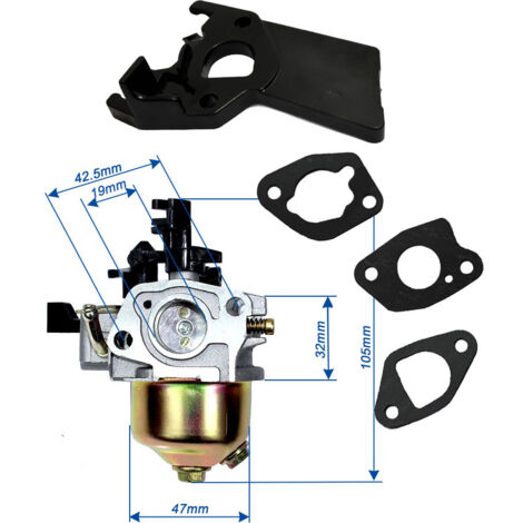 carburateur pour moteur Honda GX 120, GX 140 (GX120, GX140), LONCIN, LIFAN, KIPOR (1/4)