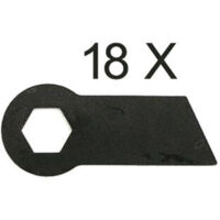 18 X 9,3 CM lame de scarificateur pour Pattfield PE-BV 38 (PEBV38)