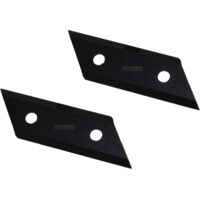 2 X 10,4 CM lame de broyeur / déchiqueteur à bois pour AL-KO 325967, 517828, 13270541, H1600 - H3200